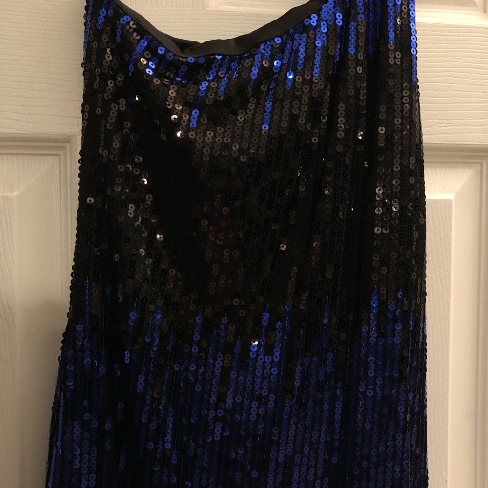 Black and blue sequin Arden B minidress New Years - Picture 2 of 3